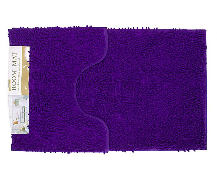 Набор ковриков лапша 2 шт 50*80+50*40 см Фиолетовый