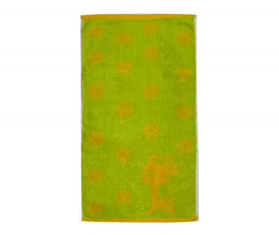 Полотенце детское махровое 25х50 Жираф Зеленый