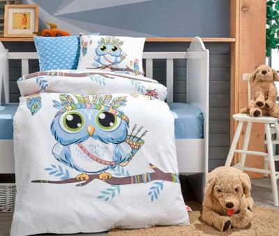 Комплект постельного белья детский Коттон Бокс в кроватку Owl Mavi