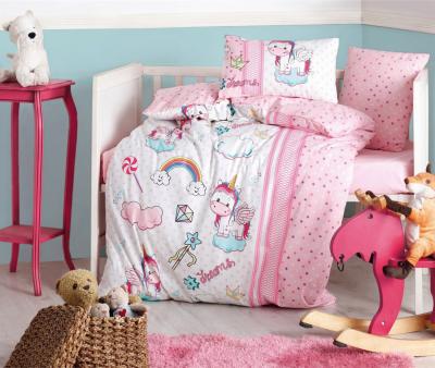 Комплект постельного белья детский Коттон Бокс в кроватку Unicorn Pembe