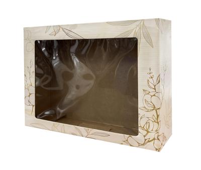 Подарочная коробка Листья люкс (30х24х8)