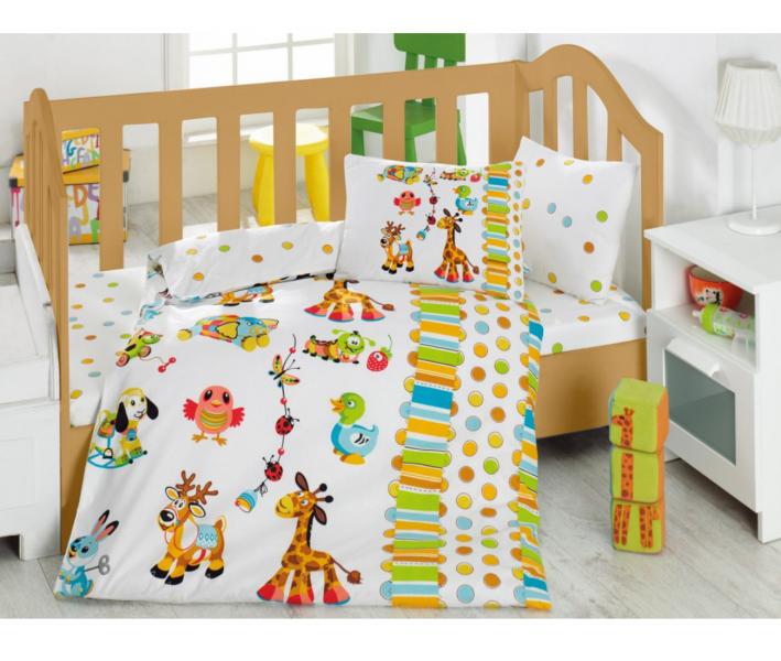 Комплект постельного белья детский Коттон Бокс в кроватку Oyun Bahcesi Turkuaz