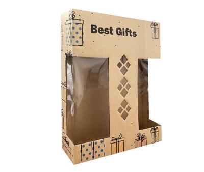 Подарочная коробка Подарок крафт (36х27х7,5)