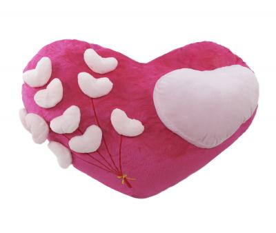 Подушка-игрушка Сердца на розовом