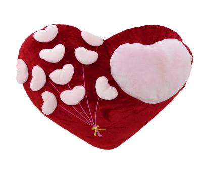 Подушка-игрушка Сердца на красном